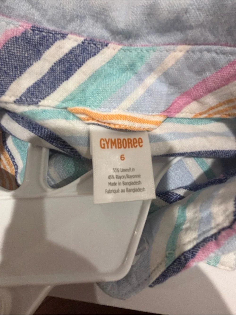 Gymboree Pastel Multicolor Striped Button-Down Shirt